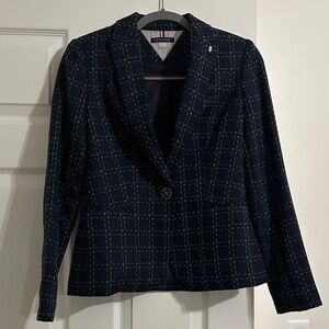Tommy Hilfiger Navy & Green Checkered Blazer & Pants (Set)